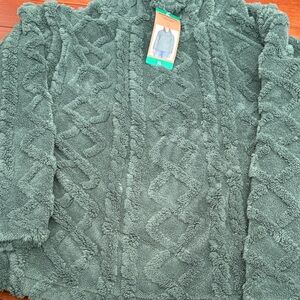 Eddie Bauer Forest Green Textured Sweater